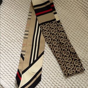 Burberry Tan and Black Scarf
